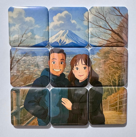 Custom 3x3 Puzzle Magnets Singapore | Photo Memory Gifts